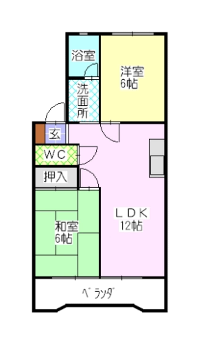 間取図 シャトー芝