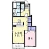 メゾン　アムール 1LDKの間取り