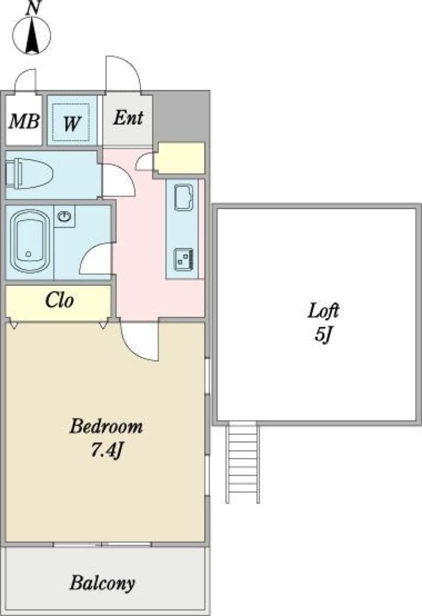 間取図 名古屋市営地下鉄桜通線/太閤通駅 徒歩3分 7階 築19年