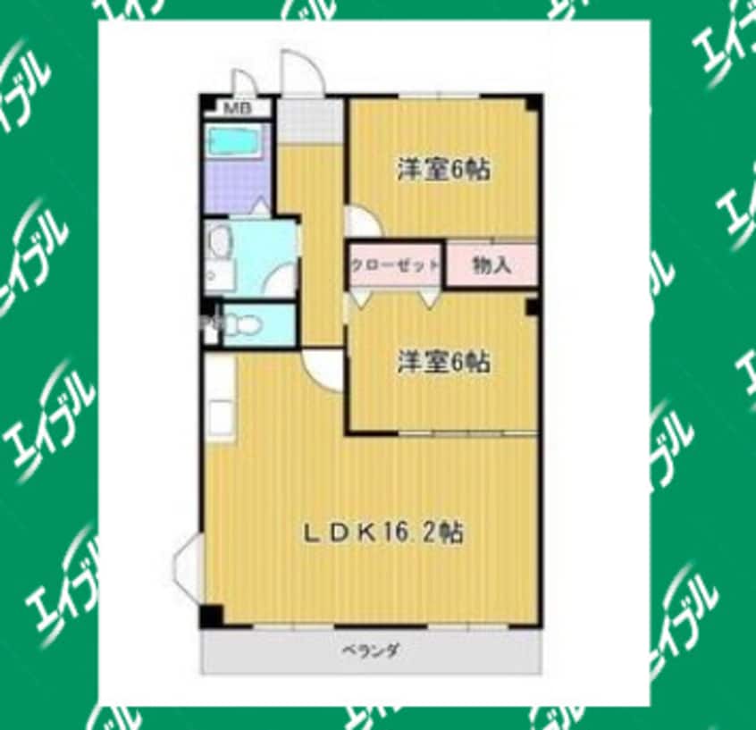 間取図 名鉄常滑線・空港線/道徳駅 徒歩9分 3階 築33年