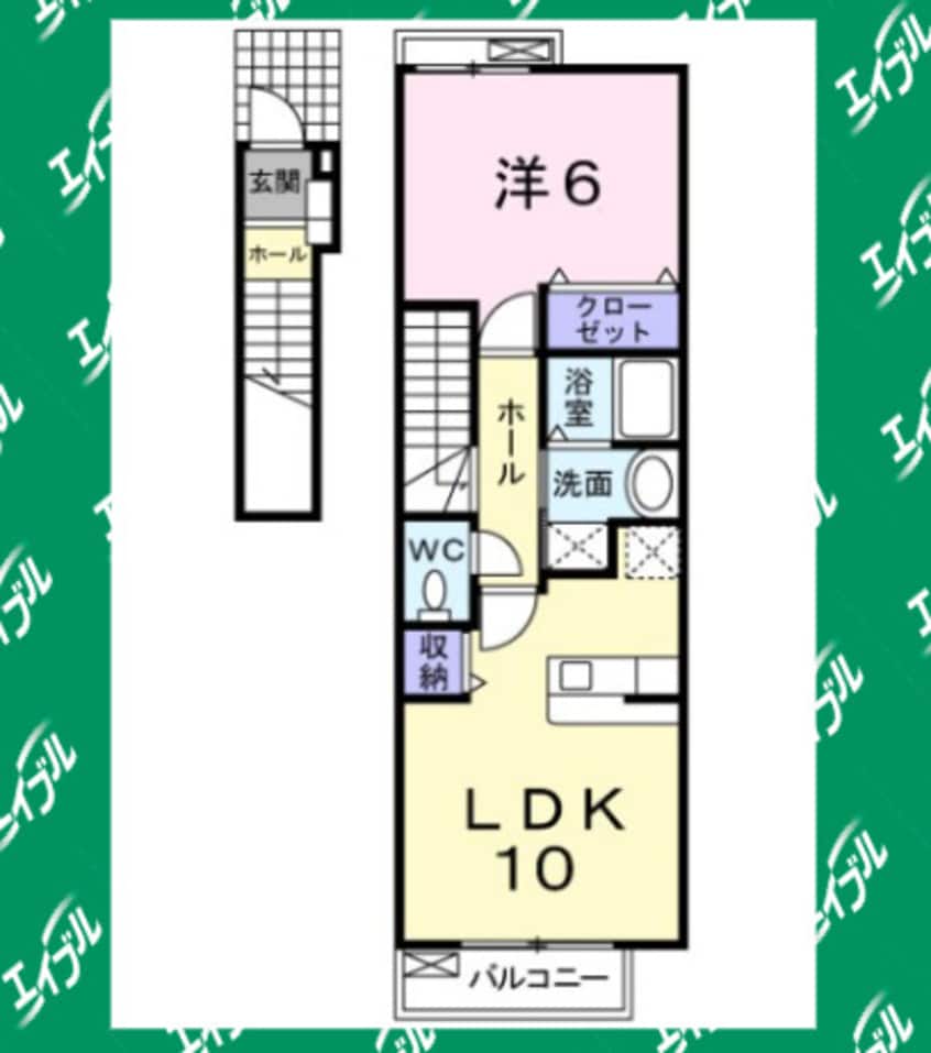 間取図 名鉄名古屋本線/豊明駅 徒歩54分 2階 築16年