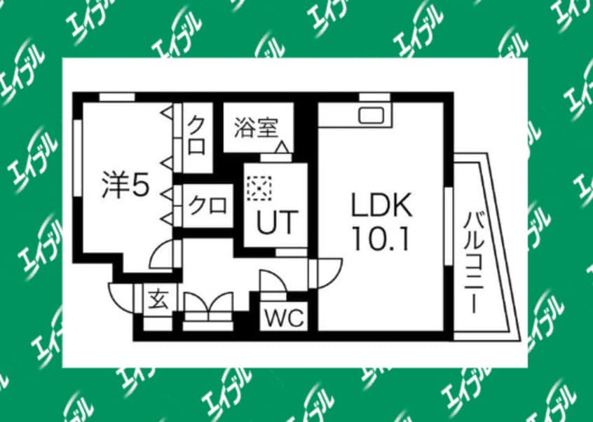 間取図 グランドヒルズ供米田5番館