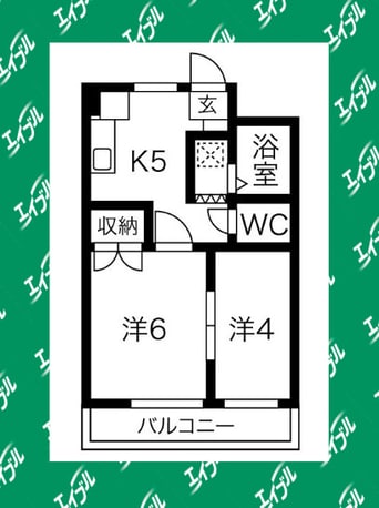 間取図 コーポ川原