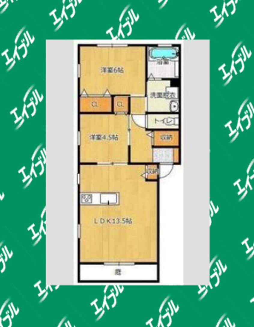 間取図 クレールメゾン丹後