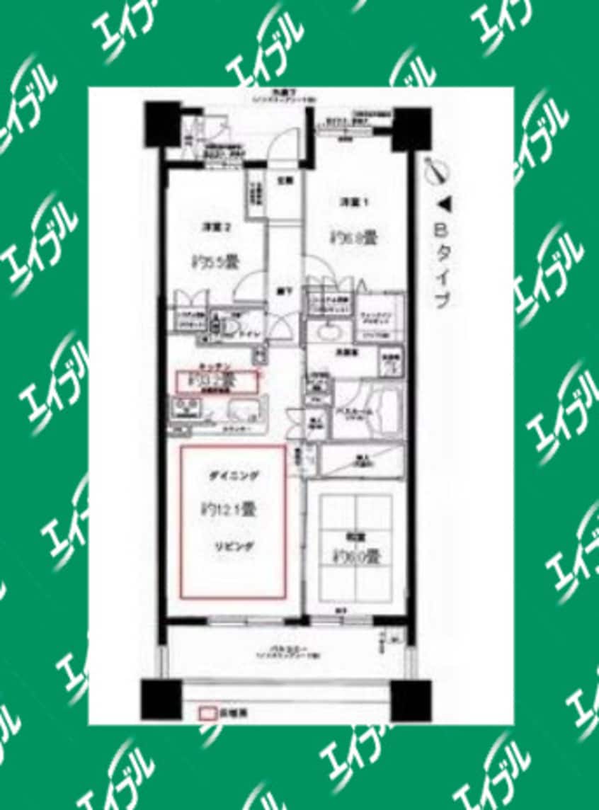 間取図 レジディア泉