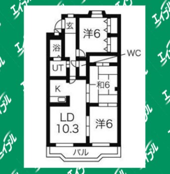 間取図 シャトー栗見坂