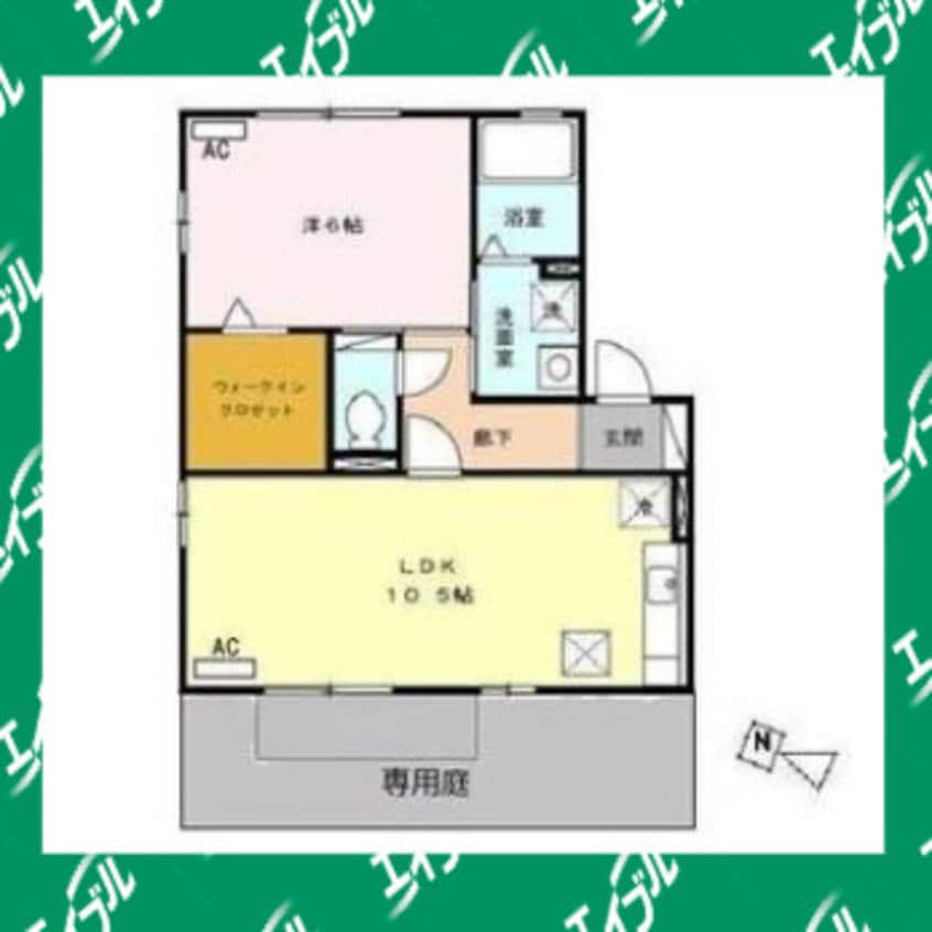 間取図 パルティール大高　B