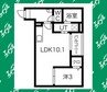 Jack kasaderaⅡ 1LDKの間取り