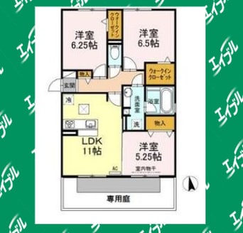 間取図 ヴァンベールハヤカワ