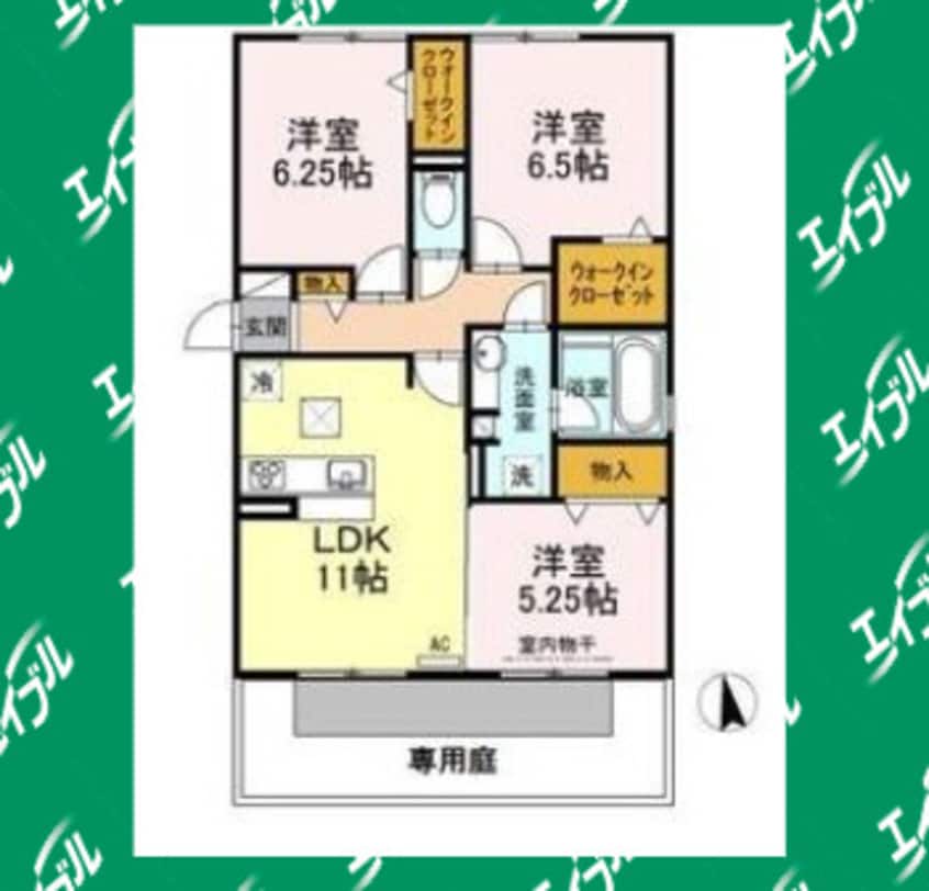 間取図 ヴァンベールハヤカワ