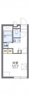 レオパレスフォートⅡ 1Kの間取り