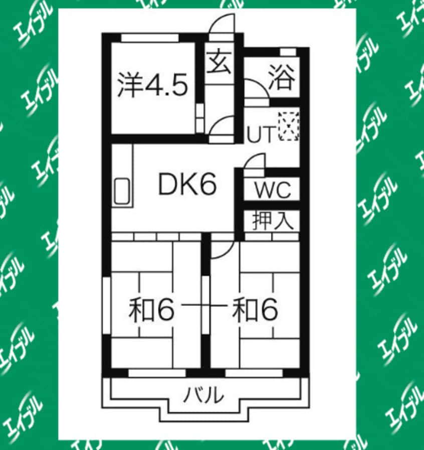 間取図 コーポ深谷