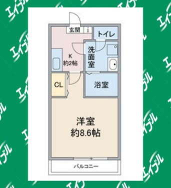 間取図 名古屋市営地下鉄東山線/藤が丘駅 徒歩12分 2階 築19年