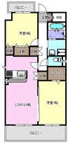名古屋臨海高速鉄道<あおなみ線>/中島駅 徒歩14分 6階 築12年 2LDKの間取り