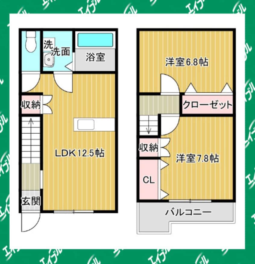 間取図 名古屋市営地下鉄東山線/一社駅 徒歩14分 2階 築11年