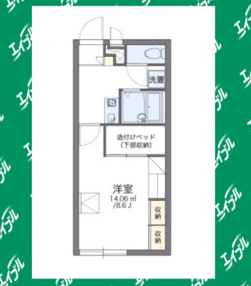 間取図 レオパレス緑が丘