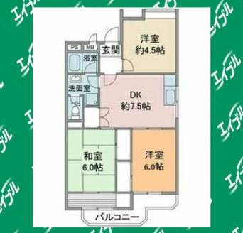 間取図 名古屋市営地下鉄東山線/一社駅 徒歩12分 1階 築40年