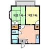 名鉄常滑線・空港線/日長駅 徒歩13分 1階 築35年 2DKの間取り