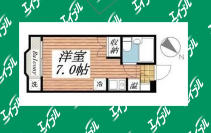 間取図 名古屋市営地下鉄鶴舞線/川名駅 徒歩9分 4階 築35年