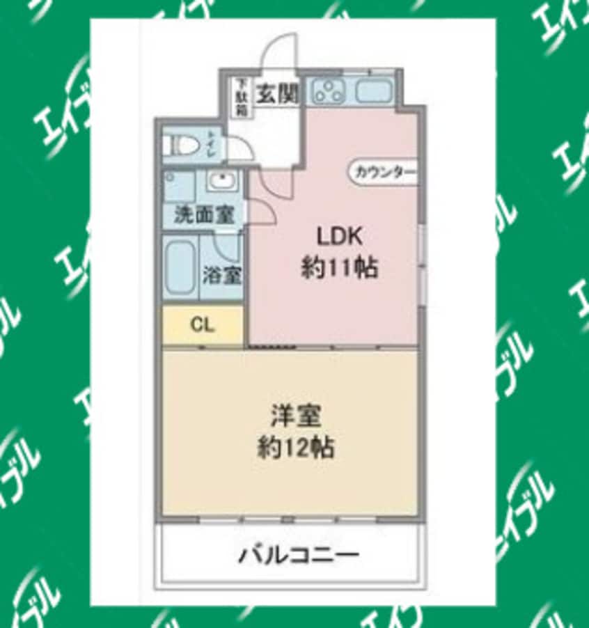 間取図 名古屋市営地下鉄東山線/上社駅 徒歩1分 3階 築46年