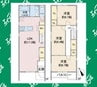 クレスト社が丘 3LDKの間取り