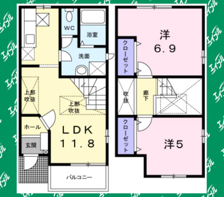 間取図 クレストヒルズ