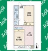メゾン親名 2LDKの間取り