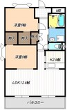 セブンスズキⅡ 2LDKの間取り