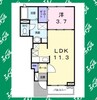 名鉄常滑線・空港線/名和駅 徒歩3分 1階 築14年 1LDKの間取り