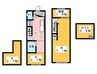 ハーベスト 1Kの間取り