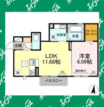 間取図 Glan　M.T