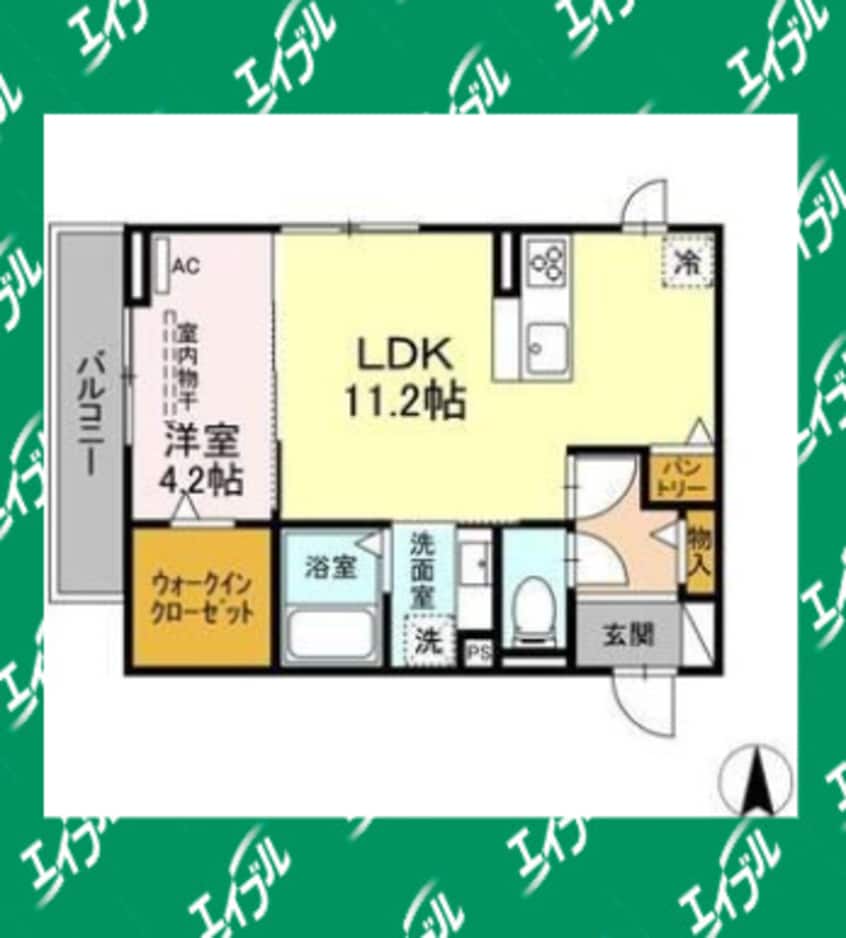 間取図 名古屋市営地下鉄東山線/一社駅 徒歩29分 3階 築2年