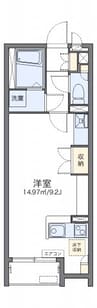 名鉄三河線/小垣江駅 徒歩10分 1階 築11年 1Rの間取り