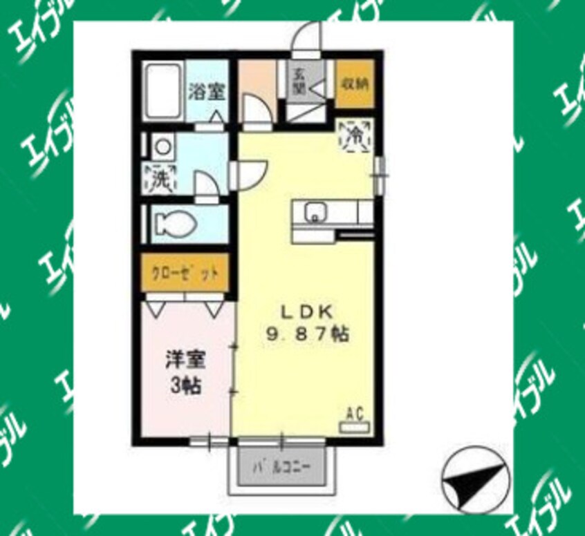 間取図 名鉄河和線/半田口駅 徒歩12分 2階 築16年