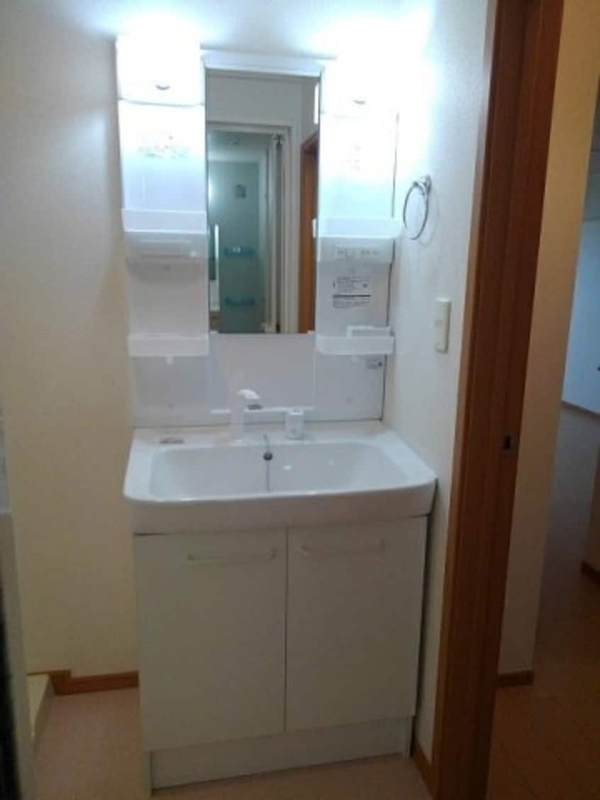 スペースが確保できる洗面所です カーサフェリーチェ