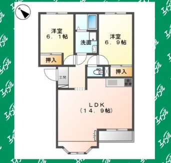 間取図 シンパシーＫ・Ｍ