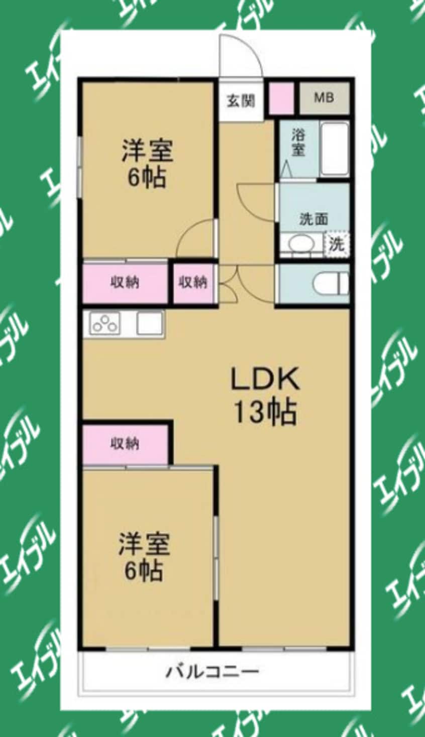 間取図 ビックベン旗屋ビル