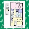 セシルⅢ 1LDKの間取り