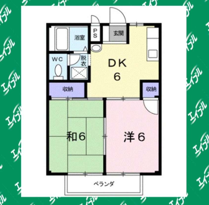 間取図 東海道本線/大高駅 徒歩14分 2階 築36年