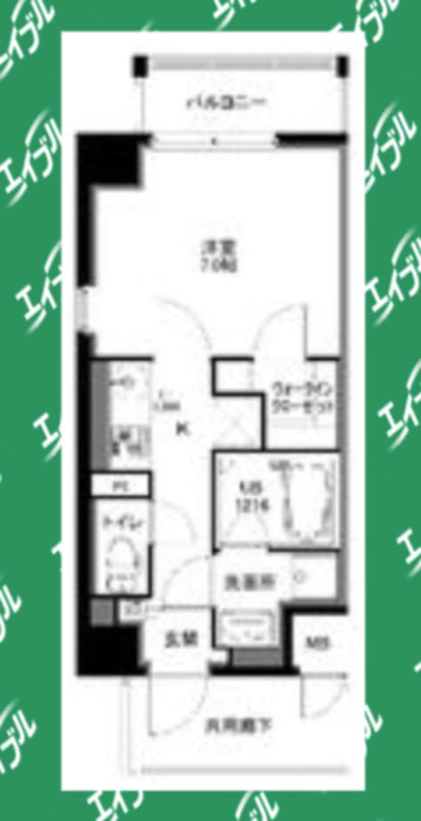 間取図 アイボリー