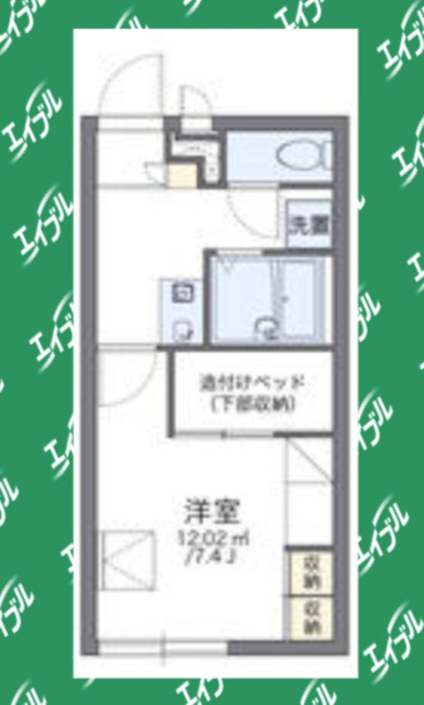 間取図 レオパレスＩＳＨＩＤＡ