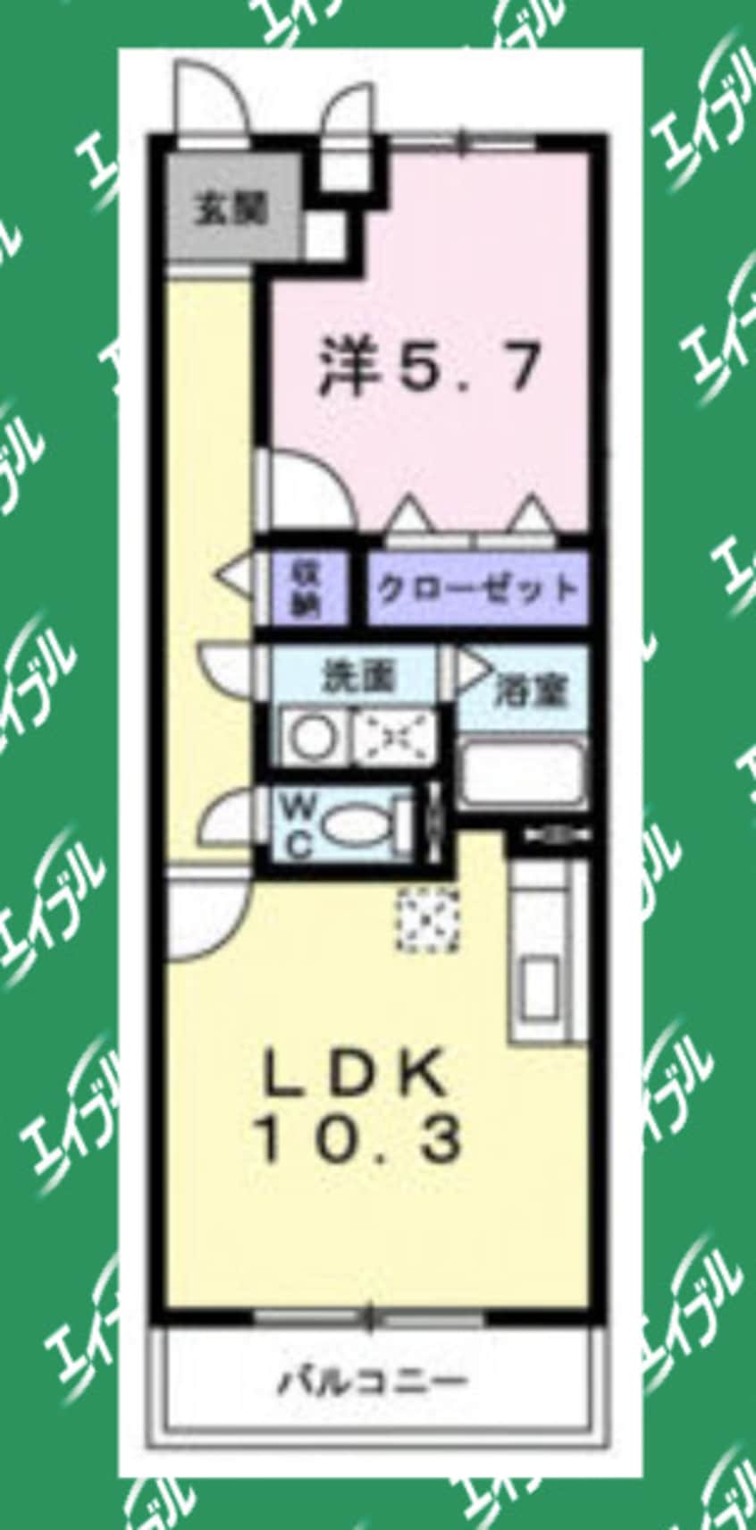 間取図 エテルノＳＳ