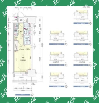 間取図 プレサンス新栄町ギャラント