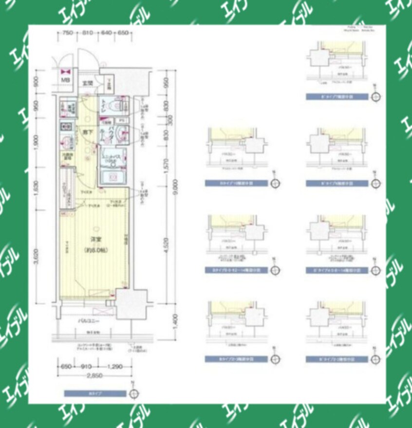 間取図 プレサンス新栄町ギャラント