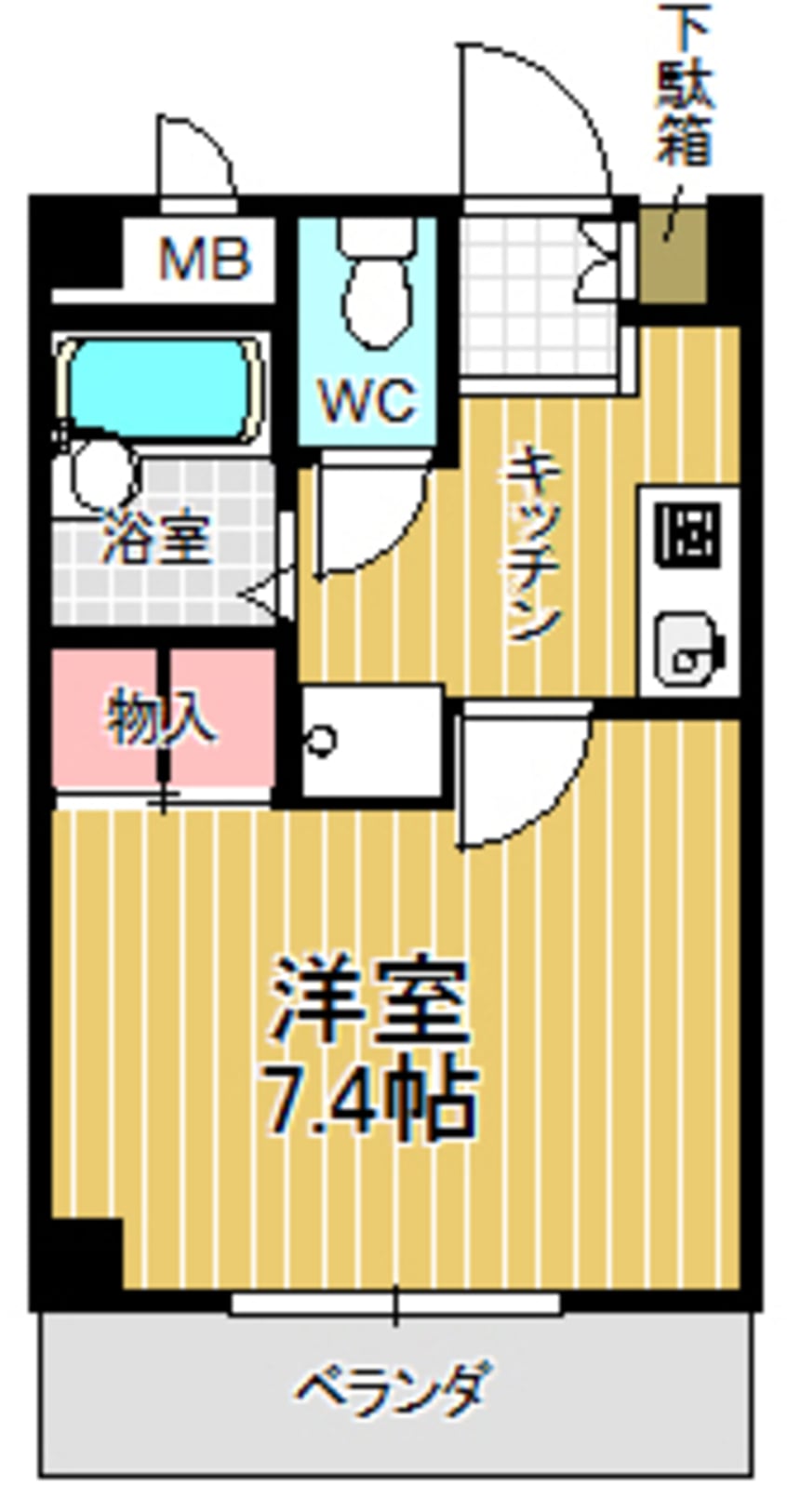 間取図 名古屋市営地下鉄桜通線/相生山駅 徒歩1分 1階 築26年