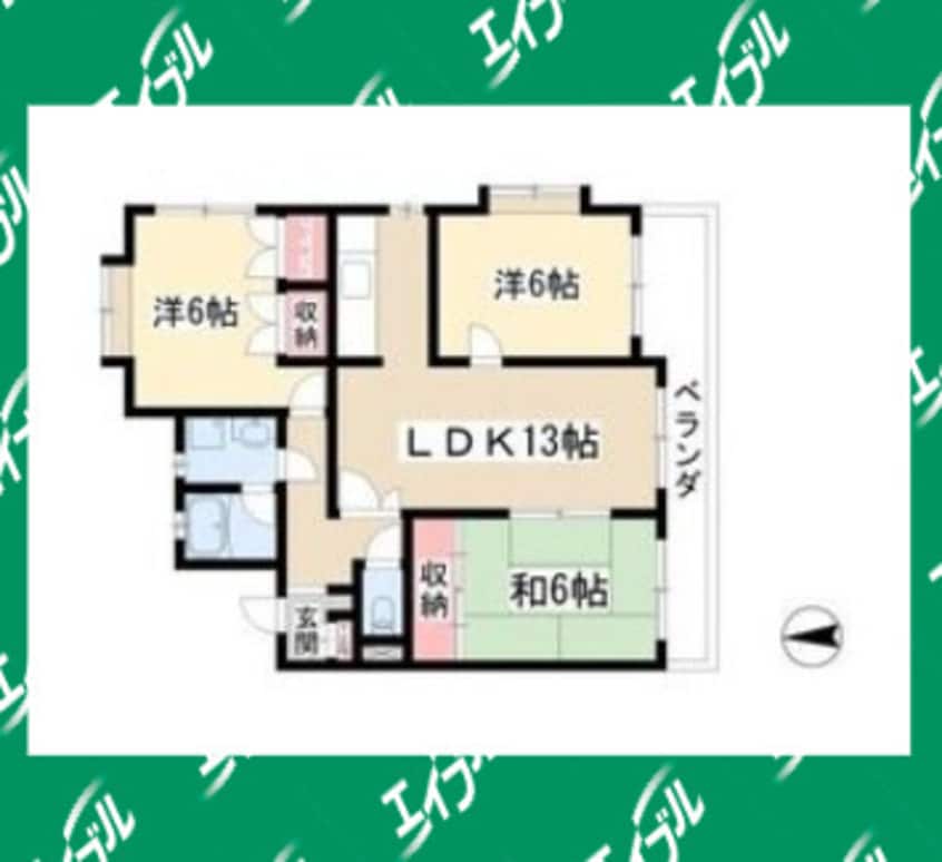 間取図 ラ・ファミーユⅠ