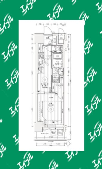 間取図 エステムコート名古屋ライブゲート