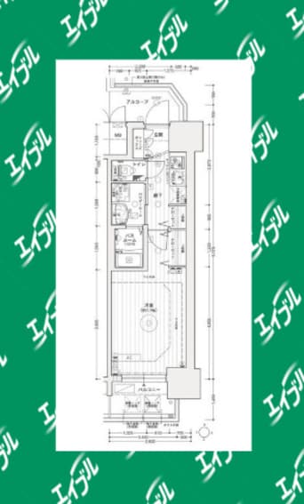 間取図 エステムコート名古屋ライブゲート