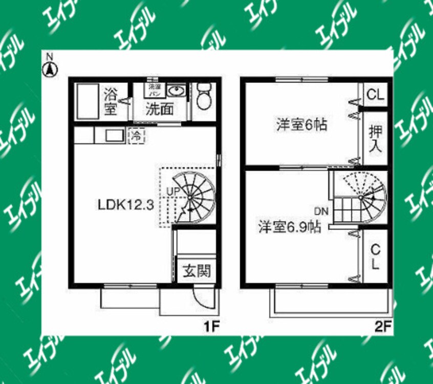間取図 ルーラル　Ａ・Ｂ