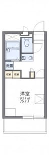 名鉄名古屋本線/豊明駅 徒歩15分 2階 築20年 1Kの間取り